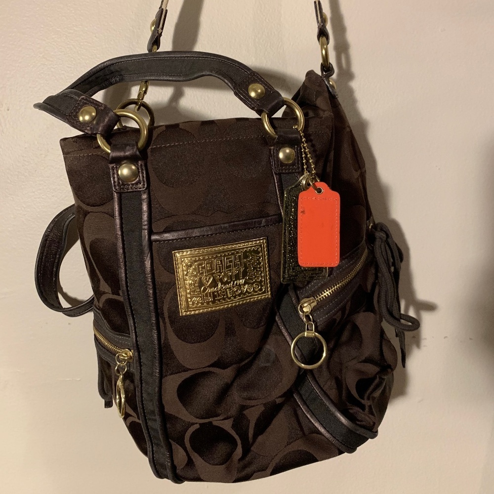 Coach Signature Tote with Silk Interior